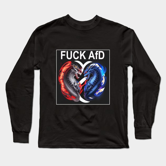 F*CK AfD Long Sleeve T-Shirt by DeVerviers